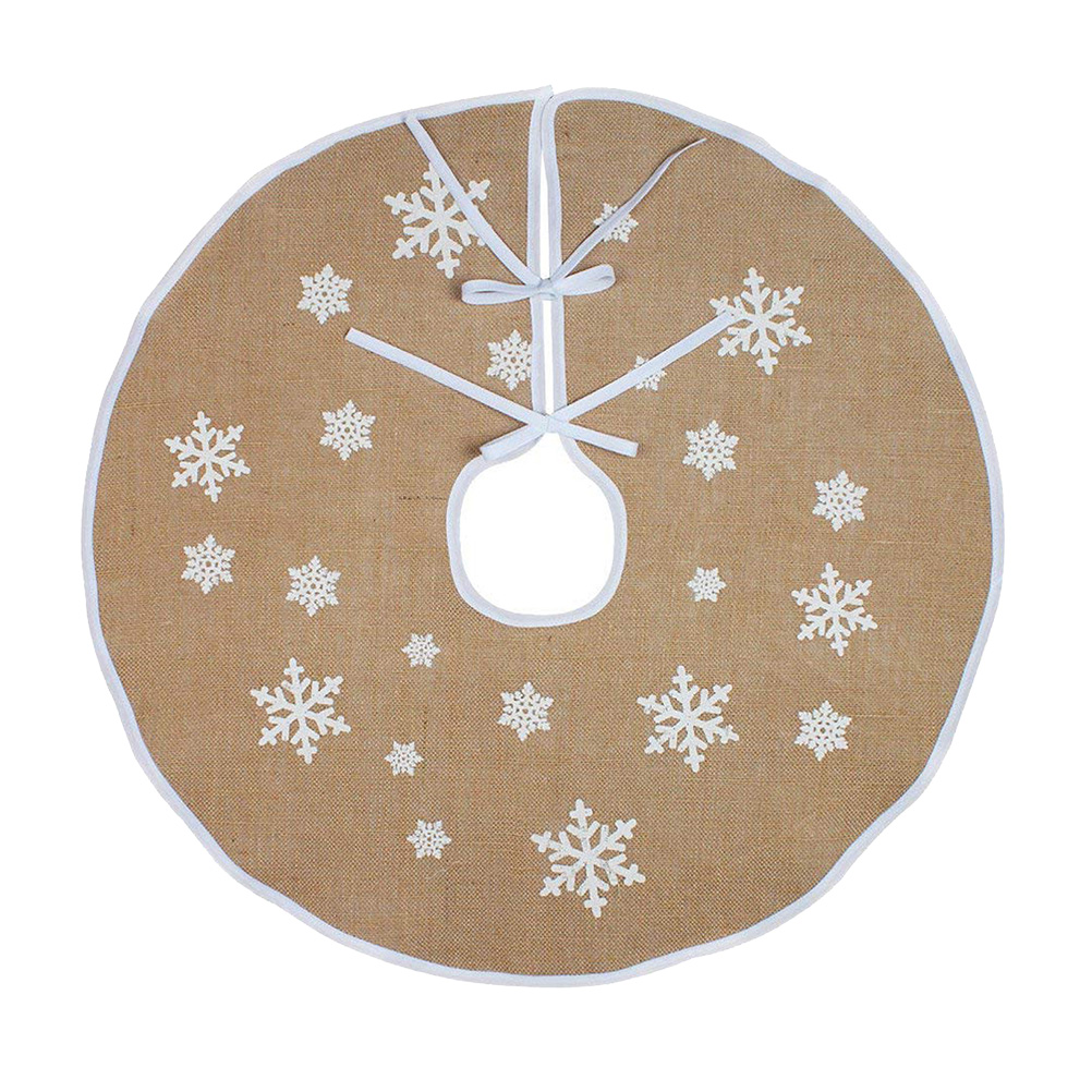 Christmas Jute Tree Skirt Christmas Tree Layout Apron Christmas Tree