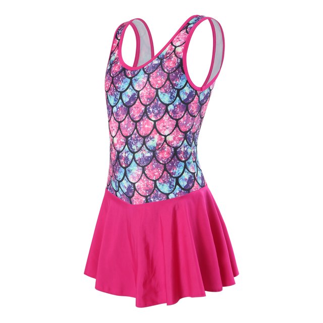 Maillots de Bain une Pièce Sans Manches Imprimé Mignon Été 3-4 Ans