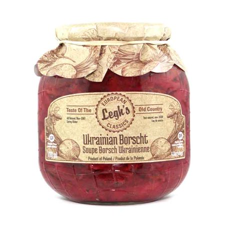 Leghs Borscht Soup - Soup Ukraninian, 24oz | Pack of 8