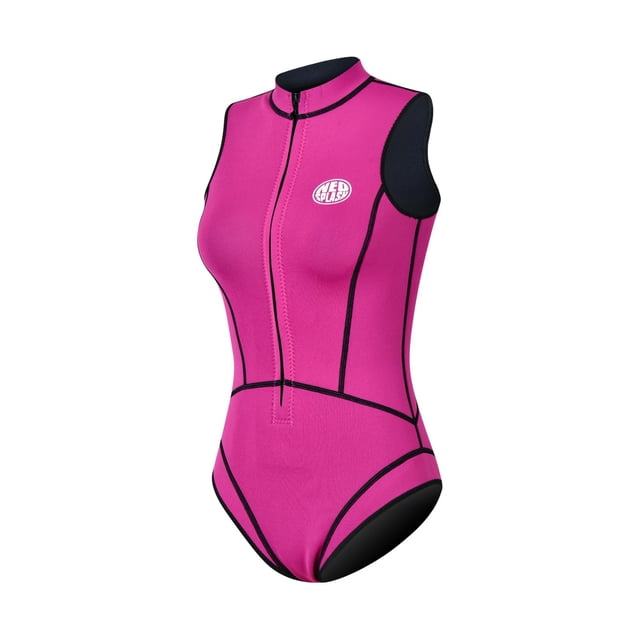 Abbraccia Traje de neopreno, bikini sin mangas, térmico flexible para mujer, coral