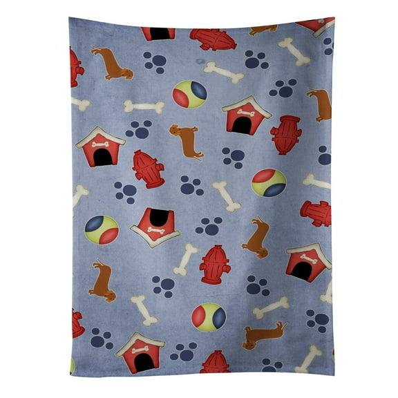 Dog House Collection Red Dachshund Kitchen Towel