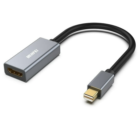 BENFEI Mini DisplayPort to HDMI Adapter 4K, Thunderbolt 2 to HDMI Adapter,Gold-Plated Connectors,Aluminium Shell