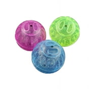 WISREMT:8920 1Pcs Pet Dogs Toys Rodent Mice Jogging Hamster Gerbil Rat Play Plastic Exercise Ball Toy Gift Color Random