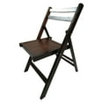thumbnail image 5 of Nmkwnr 4 Pack Wood Folding Chair Side Chair for Living Room, Dining Room, Dark Brown, 5 of 7