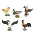 thumbnail image 2 of Simulation Farm Animals Action Figures Duck Chicken Poultry Figurines Educational Toys Gifts For Children, 2 of 6