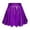 *Purple, variant on Women's Plus Shiny Metallic Pleated Skirt,Ladies High Waist Flared A-Line Mini Skirt,Casual Party Holographic Rave Skirt For Women,Gold,XL-5XL