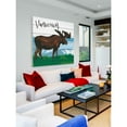 thumbnail image 2 of Marmont Hill "Vancouver Moose" by Molly Rosner Painting Print on White Wood, 2 of 7