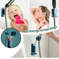 thumbnail image 4 of AuroraX Adjustable Angle Shower Head Holder for Hand Held,Small Wall Mount Blue Shower Head Holder with Suction Cup Detachable Easy Installation, 4 of 6