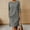 Gray, variant on Linen Dress Women Spring Dresses 2026 Summer Interview Dress Solid Color Short Sleeve Crew Neck Stretchy Regular Fit Maxi Dress with Sleeves Casual for Lounge and Relax S-2XL