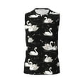 thumbnail image 6 of Lsque Swan And Dragonflies Print Men's Cotton Blend Sleeveless Muscle Shirts (S-3XL)- Moisture Wicking, Odor Protection, UPF 30+,Large, 6 of 8