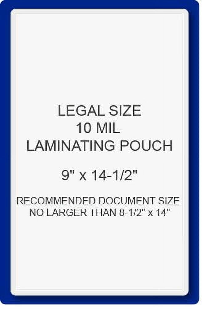 SircleLam 10 Mil Thermal Laminating Pouches, 9" x 14-1/2", 50 Count, 1 Pack with 2x Carrier Pouch