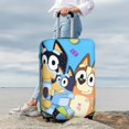 thumbnail image 7 of Netaao Bluey Printed Luggage Cover Durable Travel Accessories Suitcase Protector Fits 18-32 Inch Luggage(Excluding luggage)-X-Large, 7 of 7