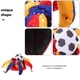 thumbnail image 5 of Gorra de fútbol de tela, decoración para partidos de fútbol, divertida gorra de payaso para fiestas de carnaval y aficionados al deporte, gorra de fútbol con forma de balón de fútbol, 5 of 7