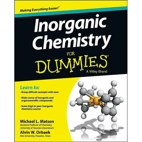 For Dummies Inorganic Chemistry FD, (Paperback)