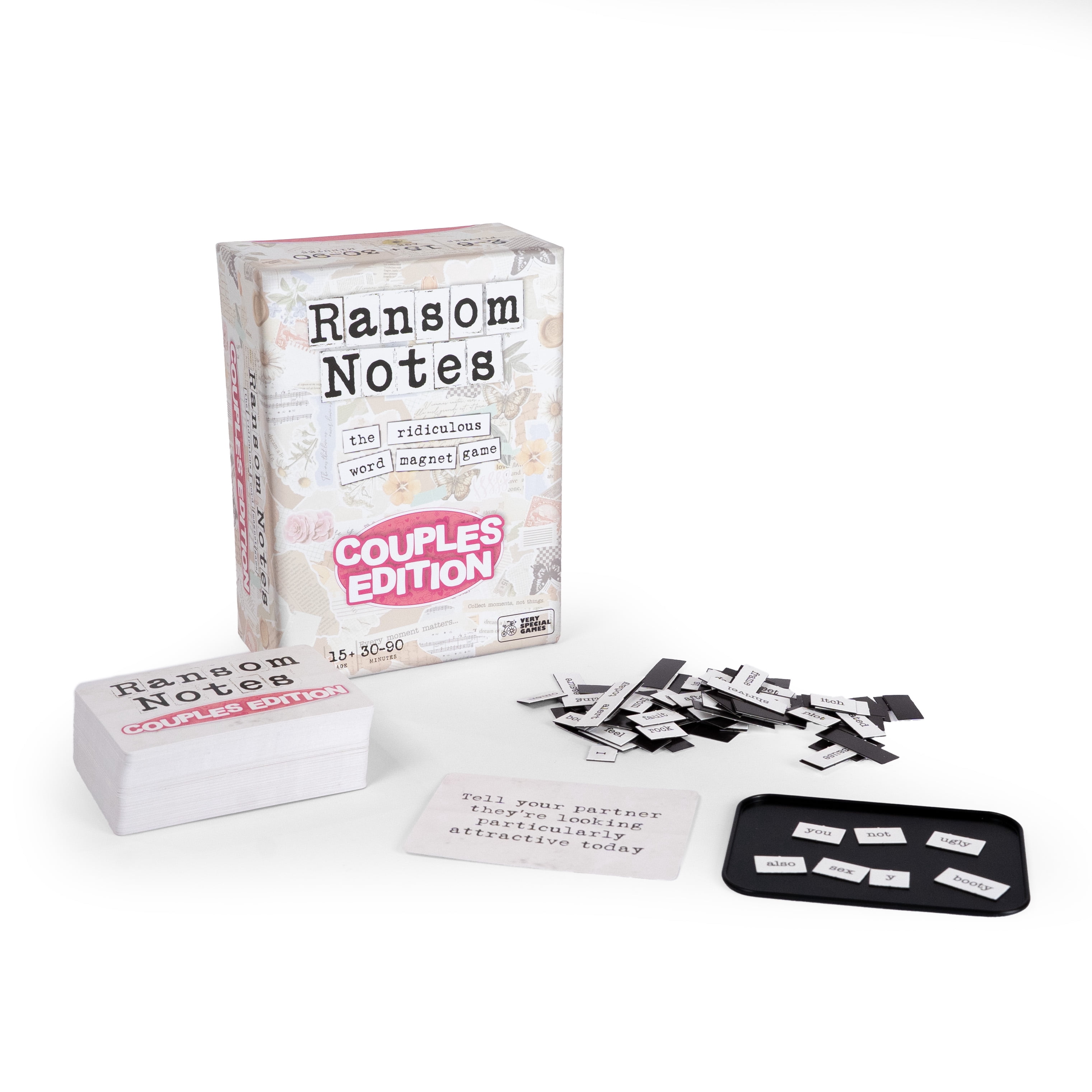Ransom Notes: Couples Edition Party Card Game, Magnetic Word Tile Sentence-Building Game for Adults