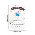 thumbnail image 3 of BingTong Pocket Hug Ocean themed With Card – Sea-Style Animals Series Gradient Pocket Blessing Card Greeting Cards for Friends Family Kids–Relationship Gift and Keepsake Exchange Blue E, 3 of 6