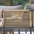thumbnail image 3 of Grand Patio 4-Piece Outdoor Set, All-Weather Aluminum & Resin Wicker Sofa with Coffee Table - Gray, 3 of 8