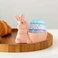 thumbnail image 4 of Fiudx Huevera de Pascua con Forma de Conejito, Decoración de Cerámica, Portahuevos Multifuncional, Ideal para La Mesa, Ambiente Festivo, Regalo Ideal de Pascua, Tamaño 8,2 X 7,3 Cm, 4 of 6