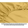 thumbnail image 3 of Oxford Collection 600 Thread Count Deep Pocket Egyptian Quality Cotton Solid Sheet Set (King, Gold), 3 of 3