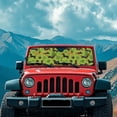 thumbnail image 3 of Yuyamidu Dachshund Windshield Sunshade, Green Leaves Sun Visor for UV Rays & Heat Protection, Suitable for Wrangler, Compass, Gladiator & Renegade, Accessories for Jeep Wrangler, St. Patrick's Day, 3 of 7