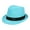Blue, variant on Summer Casual Straw Fedora Hat Lightweight Breathable Sun Hat for Women Men Outdoor Beach Travel