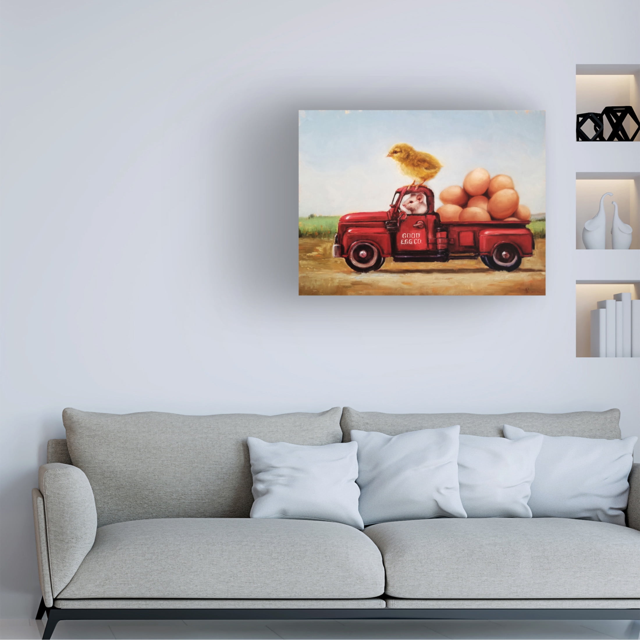 Canvas Wall Art - Lucia Heffernan 'Special Delivery' Wall Art for Living Room, Bedroom, or Office Décor by Trademark Fine Art - 24 x 18 Inches