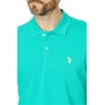 thumbnail image 3 of U.S. Polo Assn. Men's Solid Pique Polo With Small Pony Polo Shirt, Emerald Circus, XX-Large, 3 of 3