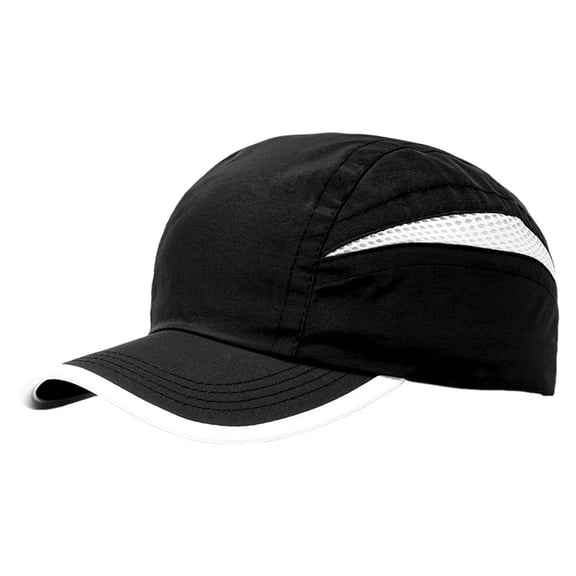 Baseball Hats for Men CQXIDFH Unisex Baseball Caps, Adjustable Dad Hat & Mesh Trucker Hat, Casual Outdoor Sports Headwear for Men Women, Hair Accessories (Black, One Size)