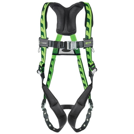 Duraflex Full Body Miller by Universal DuraFlex AirCore Full Body Style Harness With Back D-Ring, Tongue Leg Strap Buckle, Quick Connect Chest Strap Buckle And Sub-Pelvic Strap ()