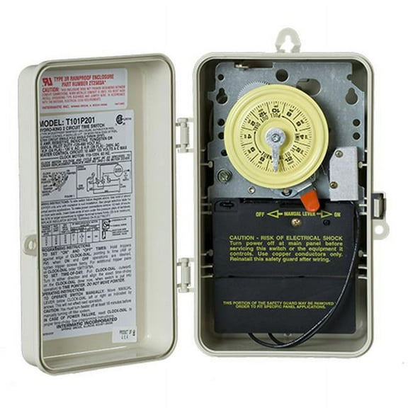 Intermatic T101P201 125V Intermatic Timer Spst 40 Amps
