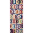 thumbnail image 2 of Unique Loom Outdoor Modern Collection Area Rug - Tiles (2'  x 5' 1" Runner Multi/Blue), 2 of 9