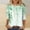 Green, variant on Plus Size Tops for Women,Womens Floral Tops for $5 Tops,Women's Fashion Tees Casual Crewneck 3/4 Sleeve Loose T Shirt Ladies Tops Blouses Shirts Green XL