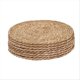 thumbnail image 1 of Natural Water Hyacinth Placemats, Heat Resistan T Rattan Woven Mats, 1 of 5