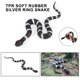 thumbnail image 5 of Serpiente de goma súper realista que ahuyenta a las aves. Serpiente falsa realista de TPR, adecuada para cobras de jardín, serpientes de cascabel, serpientes venenosas, etc., 5 of 5