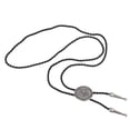 thumbnail image 1 of Western Daisy Leather Bolo Tie Cosplay Bootlace - Bronce Plata Hugo Collar occidental del vaquero, 1 of 8
