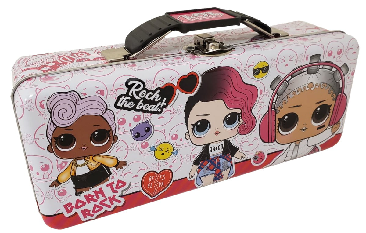 L.O.L Surprise Pink School Pencil Box Pouch Gadget Makeup Case Girls LOL 