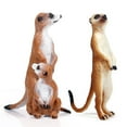 thumbnail image 2 of Simulation Standing Meerkat Wild Animal Action Figure Desktop Ornament Kids Toy, 2 of 10