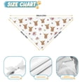 thumbnail image 6 of Dog Bandana 2 Pack,White Highland Cow Flower Pattern Bandanas for Dogs,Cat Bandana,Small/ Large Dog Bandana 2 Size,Dog Bandanas, 6 of 6