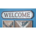 thumbnail image 2 of DecMode Brown Metal Welcome Sign Wall Decor, 2 of 9