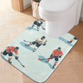 thumbnail image 2 of Yayeee Bath Rug for Bathroom Floor Non Slip Rectangle Fluffy Soft Absorbent Mat, 16"x24", Ice Play, 2 of 7