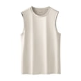 thumbnail image 1 of Débardeurs de Sport Sans Manches pour Hommes Gris, Hauts de Course Doux et Respirants, 1 of 6