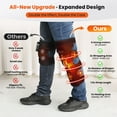 thumbnail image 4 of Knee Massager with Heat, Plug-in Knee Heating Pad, Heated Knee Brace with 3 Heating & Timing, 5 Vibration Modes, Adjustable Straps, 4 Motors, 79in Power Cord for Knee Care, 4 of 11