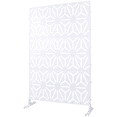 thumbnail image 5 of Tcbosik Metal Privacy Screen for Outdoor & Indoor Use, Free Standing Privacy Screen for Patio, Garden, Poolside, Decorative Privacy Panels, Easy Assembly, White, 5 of 8