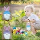 thumbnail image 1 of Bolsas de regalos con cordón de Pascua para niños - Bolsitas de regalo de lino de fiesta para caramelos, huevos y juguetes - Decoración y detalles para fiestas navideñas, 1 of 2