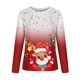 thumbnail image 4 of Camisas Navideñas Para Mujer Tops de Manga Larga Jersey de Cuello Redondo Informal Con Estampado de Ciervos en 3D Odeerbi ODB199847, 4 of 5