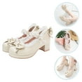 thumbnail image 3 of NUOLUX Shoes Mary Janes Lolita Heels Platform Kawaii Bow Pink Cosplay Bownot Chunky Ankle Strap Lace Block, 3 of 6