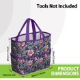 thumbnail image 3 of Garden Tool Bag,Pioneer Flower Floral Print Pattern Garden Tool Organizer,Garden Gifts,Waterproof Multi-Pocket Garden Tool Storage 11.8x5.5x11.4 Inch(Tools NOT Included), 3 of 6