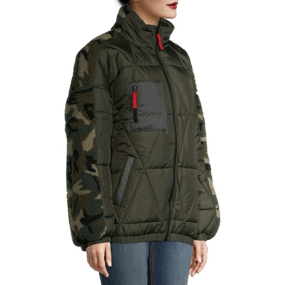 EV1 from Ellen DeGeneres Women’s Camo Teddy and Nylon Jacket