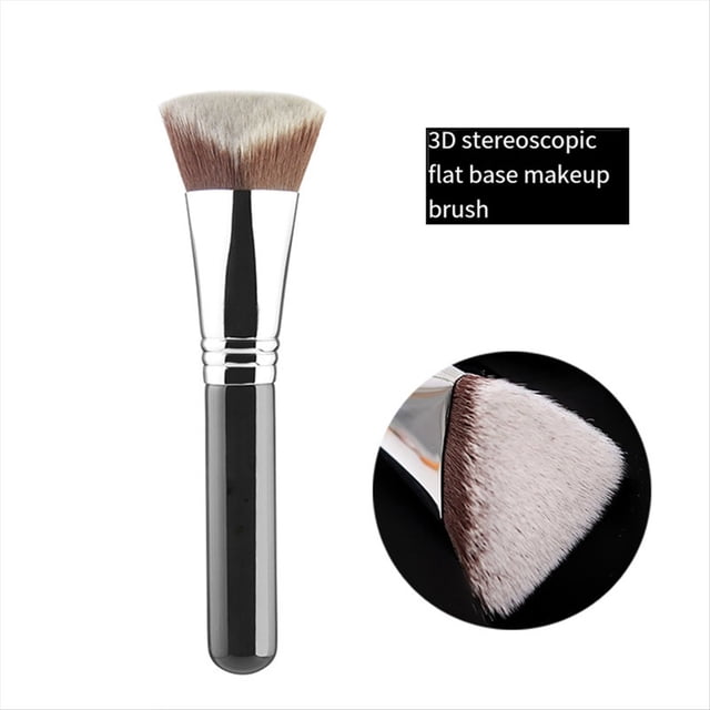 Paquete de 4 Brochas Multifuncionales para Base de Rostro Completo 3D 4D, Brocha de Maquillaje Multifacética, Brocha Correctora Líquida en Polvo