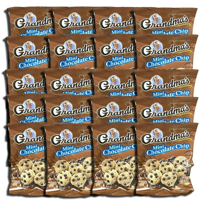 Mini Chocolate Chip Cookies Bundle Value Pack by Grandma's Curated by